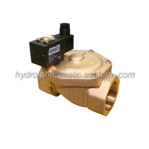 شیر برقی پنوماتیک برنجی اوپن 110V AC جیواکس GEVAX سایز 1.4 اینچ