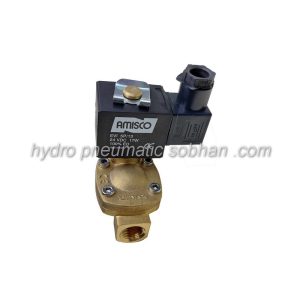 شیر برقی پنوماتیک برنجی اوپن 110V AC جیواکس GEVAX سایز 1.8 اینچ 