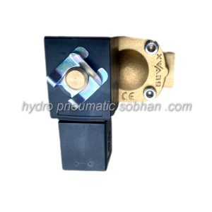 شیر برقی پنوماتیک برنجی اوپن 12V DC جیواکس GEVAX سایز 1.8 اینچ